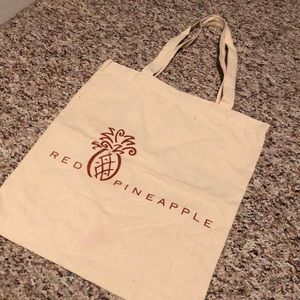 Red Pineapple Tote Bag